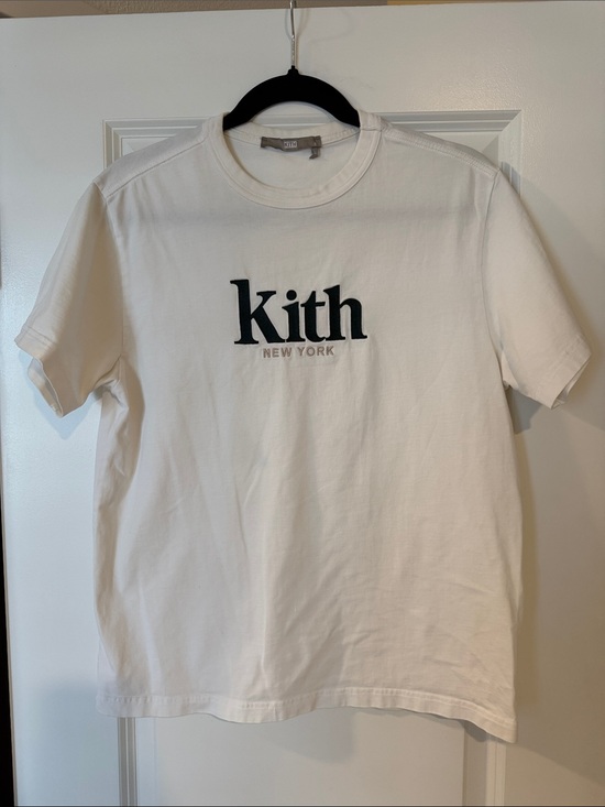 Kith Tops - Kith White Tee with Black Logo size S